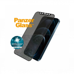 Kaitseklaas Apple iPhone 12 Pro Max 6.7", &uuml;mbrises&otilde;bralik, musta &auml;&auml;rega, privaatsusfiltriga, PanzerGlass