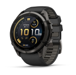 Garmin fenix 9 Pro inReach 51mm Carbon Gray DLC Titanium with Black Pebble Grey Silicone Band