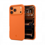 Kaitse&uuml;mbris Silicone Fit (MagFit), Apple iPhone 17 Pro, oranž, MagSafe &uuml;hilduv, Spigen