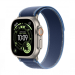 Apple Watch Ultra 3 GPS + Cellular 49mm Natural Titanium Case with Blue/ Bright Blue Trail Loop M/L