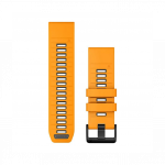 Garmin 26mm QuickFit Spark Orange Graphite Silicone Band
