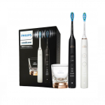 Philips Sonicare DiamondClean 9000, 2 tk, must/valge - Elektriliste hambaharjade komplekt &auml;piga