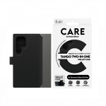 Kaitse&uuml;mbris kaanega Tango 2-in-1 Wallet, Samsung Galaxy S24 Ultra, must, MagSafe magnetiga, CARE by PanzerGlass
