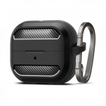 Kaitse&uuml;mbris Rugged Armor, Samsung Galaxy Buds3 / Buds3 Pro, must, Spigen