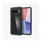 Kaitse&uuml;mbris Ultra Hybrid, Google Pixel 8 Pro, l&auml;bipaistev musta &auml;&auml;rega, Spigen