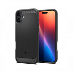Kaitse&uuml;mbris Rugged Armor (MagFit), Apple iPhone 16, must, MagSafe, Spigen