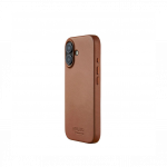 Kaitse&uuml;mbris Apple iPhone 17, pruun, naturaalsest nahast, MagSafe &uuml;hilduv, Mujjo