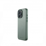 Kaitse&uuml;mbris Apple iPhone 16 Pro Max, roheline, MagSafe, naturaalsest nahast, Mujjo
