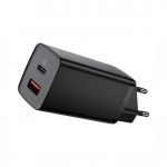Baseus Fast Charger 65W 1x USB, 1x Type-C Power Adapter EU, must