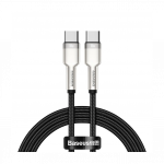 Baseus 100W 1m nailonist laadimiskaabel must, type-C - type-C, CATJK-C01