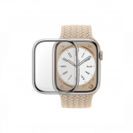 Kaitseklaas &uuml;mbrisega Apple Watch Series 9 (45mm), l&auml;bipaistva &auml;&auml;rega, eemaldatav, D3O, PanzerGlass