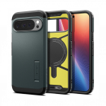 Kaitse&uuml;mbris Tough Armor AI (MagFit), Google Pixel 10 Pro XL, tumeroheline, tugijalaga, Qi2/MagSafe &uuml;hilduv, Spigen