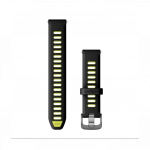 Garmin Quick Release 18 mm Black Amper Yellow silicone slate hardware