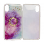 Apple iPhone 12 Pro Max Silikoonkaitse, marmor ring, violetne-sinine