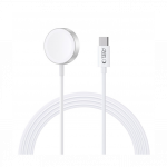 Laadimiskaabel Apple Watch USB-C, 1.2m, valge, magnetiga, Tech-Protect