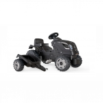 Smoby Farmer XL Pedal Tractor and Trailer Black
