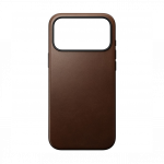 Kaitse&uuml;mbris Modern Leather, Apple iPhone 17 Pro Max, pruun, naturaalsest nahast, MagSafe &uuml;hilduv, Nomad
