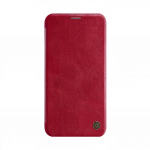 Apple iPhone 11 Pro Max &uuml;mbris, kaarditaskuga, flip case, punane, Nillkin