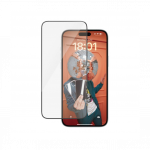 Kaitseklaas Apple iPhone 15 Plus, musta &auml;&auml;rega, Ultra-Wide Fit, PanzerGlass