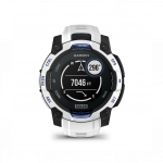 Garmin Instinct 3 45mm Solar Whitestone with Whitestone Bolt Blue Band