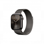 Apple Watch Series 10 GPS + Cellular 42mm Slate Titanium Case with Slate Milanese Loop