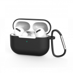 Apple AirPods Pro / Pro 2nd silikoon&uuml;mbris v&otilde;tmehoidja must