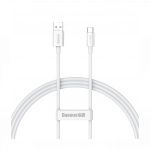 Baseus 65W 1m laadimiskaabel valge, USB - type-C, CAYS000902