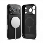 Kaitse&uuml;mbris Onyx Magnetic, Apple iPhone 17 Pro, must, MagSafe &uuml;hilduv, Ringke