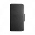 Apple iPhone 12 / 12 Pro kaitse&uuml;mbris kaarditaskutega k&uuml;ljele avanev must