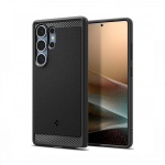 Kaitse&uuml;mbris Rugged Armor (MagFit), Samsung Galaxy S25 Ultra, must, MagSafe &uuml;hilduv, Spigen