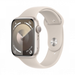 Apple Watch Series 9 GPS 45mm Starlight Aluminum Case with Starlight Sport Band S/M