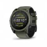 Garmin tactix 8 51mm Amoled Sapphire Cerakote Coating Olive Drab Titanium with Olive Drab Black Silicone Band