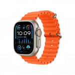Apple Watch Ultra 2 GPS + Cellular 49mm Titanium Case with Orange Ocean Band