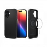 Kaitse&uuml;mbris Thin Fit (MagFit), Apple iPhone 17, must, &otilde;huke, MagSafe &uuml;hilduv, Spigen