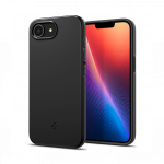 Kaitse&uuml;mbris Thin Fit (MagFit), Apple iPhone 16e, must, &otilde;huke, MagSafe, Spigen
