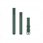 Garmin Lily 2 Bands (14 mm) Jasper Green Silicone with Jasper Green Hardware