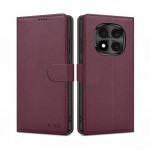 Kaitse&uuml;mbris kaanega Wallet, Xiaomi Redmi Note 15 Pro 5G, tumepunane, Tech-Protect