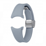 Samsung Galaxy Watch 4 / 5 / 5 Pro / 7 / FE D-Buckle Hybrid Eco-Leather Band S/M (Slim) Blue