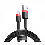Baseus 3m nailonist laadimiskaabel must, USB - type-c, CATKLF-U91