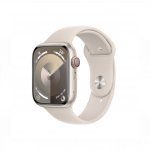 Apple Watch Series 9 GPS + Cellular 45mm Starlight Aluminum Case with Starlight Sport Band S/M