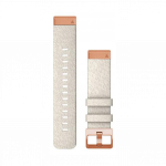 Garmin fenix 7S 20mm QuickFit Cream Heathered Nylon Band Rose