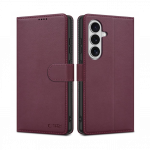 Kaitse&uuml;mbris kaanega Wallet, Samsung Galaxy S26, tumepunane, Tech-Protect
