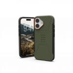 Kaitse&uuml;mbris Civilian, Apple iPhone 17, militaarroheline/oranž, MagSafe &uuml;hilduv, Urban Armor Gear (UAG)
