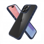Kaitse&uuml;mbris Ultra Hybrid, Apple iPhone 15 Pro, l&auml;bipaistev tumesinise &auml;&auml;rega, Spigen