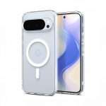 Kaitse&uuml;mbris Ultra Hybrid (MagFit), Google Pixel 10 Pro / Pixel 10, l&auml;bipaistev valge ringiga, Qi2/MagSafe &uuml;hilduv, Spigen