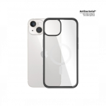 Kaitse&uuml;mbris MagSafe ClearCase Apple iPhone 14 / iPhone 13, klaasist tagak&uuml;ljega, l&auml;bipaistev musta &auml;&auml;rega, PanzerGlass