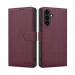 Kaitse&uuml;mbris kaanega Wallet, Samsung Galaxy A37 5G / A36 5G, tumepunane, Tech-Protect