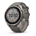 Garmin fenix 9 Pro inReach Solar 47mm Titanium with Pebble Grey Silicone Band