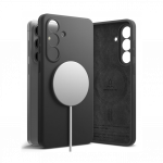 Kaitse&uuml;mbris Silicone Magnetic, Samsung Galaxy S26+, must, Qi2/MagSafe &uuml;hilduv, Ringke
