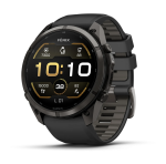 Garmin fenix 9 Pro 51mm Carbon Gray DLC Titanium with Black Pebble Grey Silicone Band